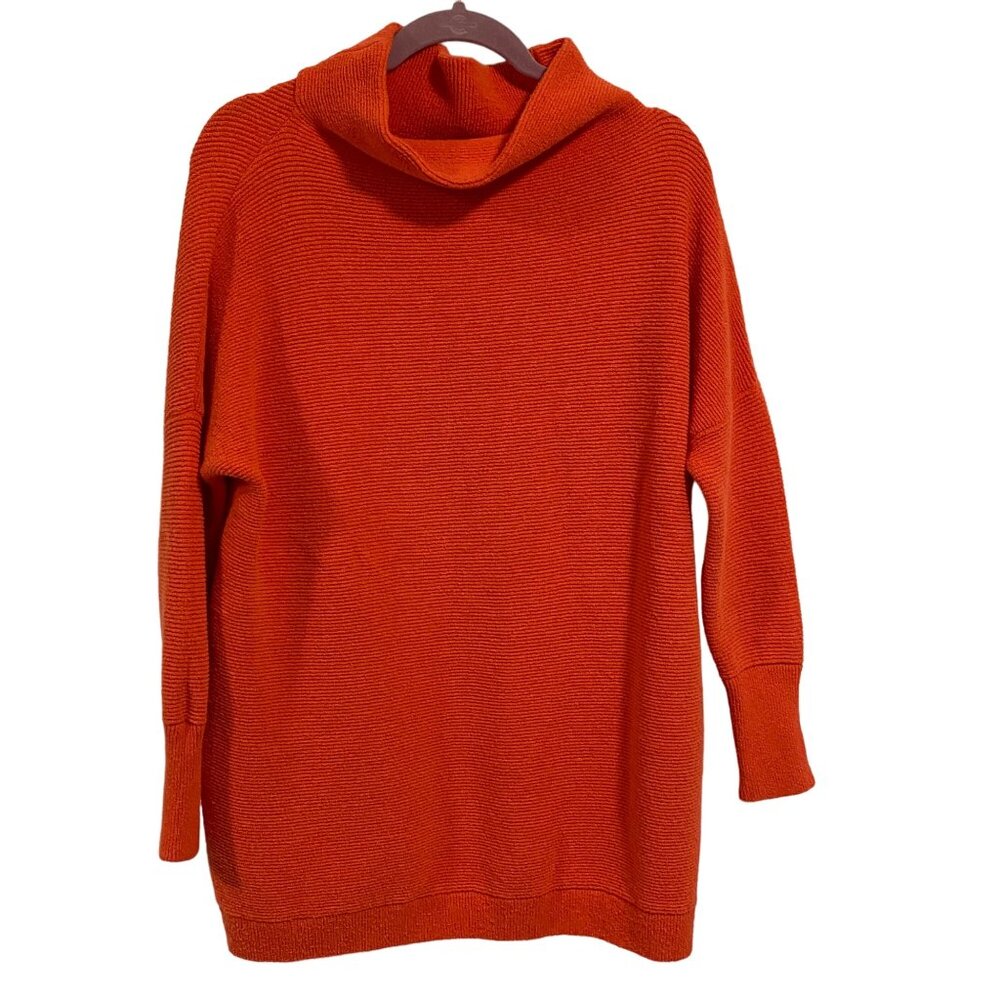 Free People Ottoman Slouchy Orange‎ Oversized Tunic Size S